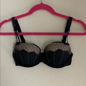 Black & Nude Demi Bra